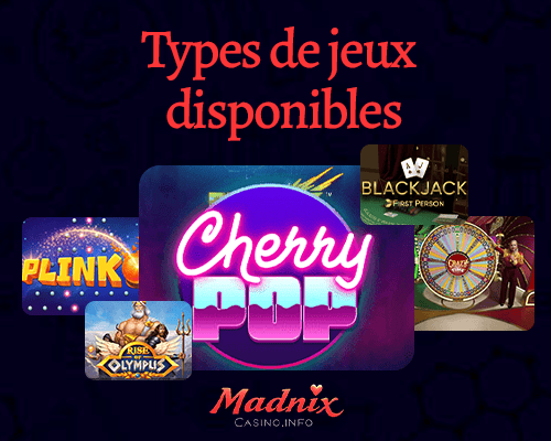jeux et développeurs disponibles